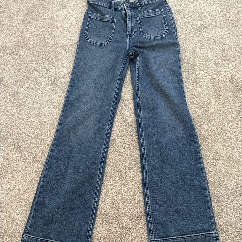 Faherty Dark Blue Flare Women's Jeans